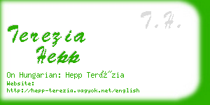 terezia hepp business card